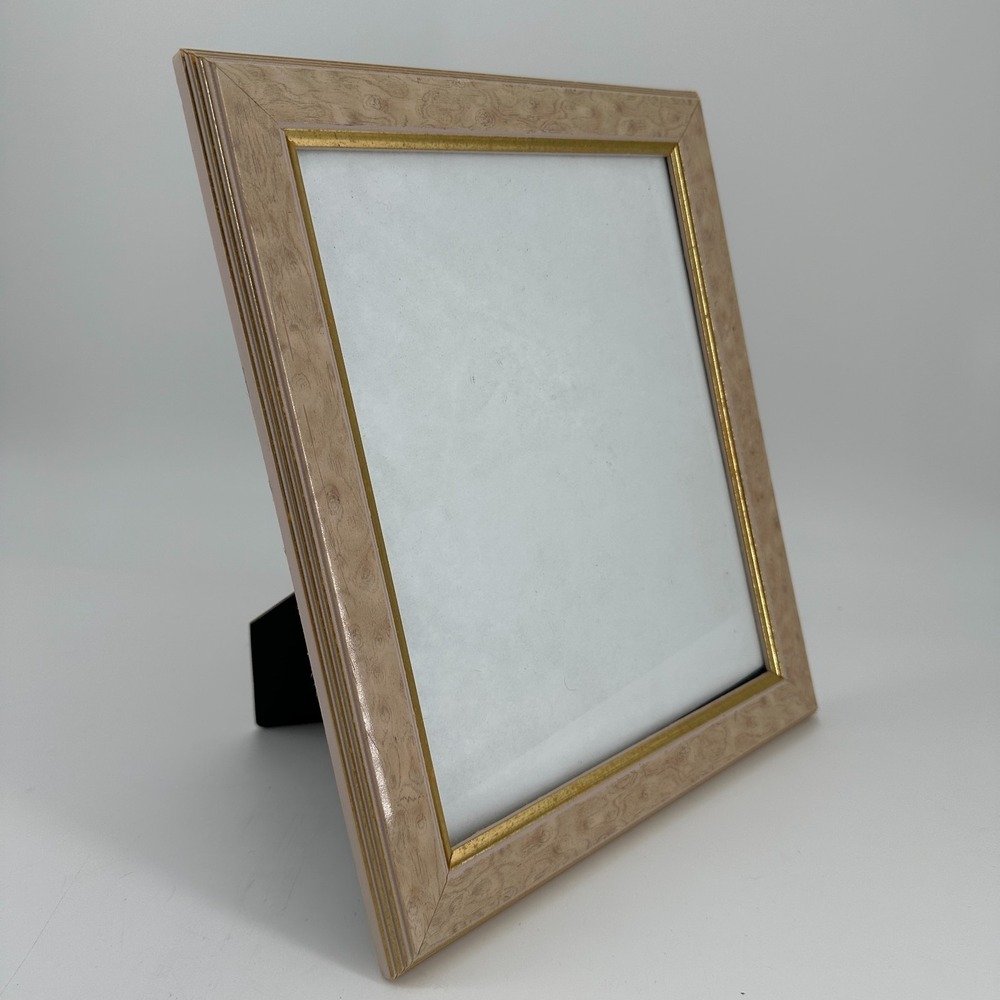 Vintage 8x10 Wood Picture Frame with Gold Trim - Tabletop/Wall Display MCM‎